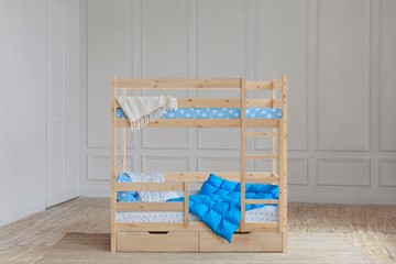 Детская кровать для девочки без крыши с ящиками, без покраски в Симферополе