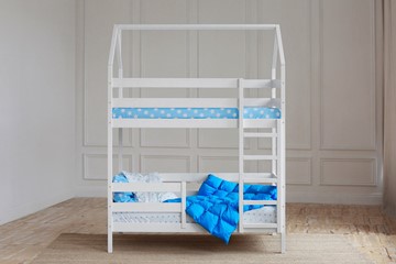 Двухъярусная кровать Домик, цвет белый в Симферополе