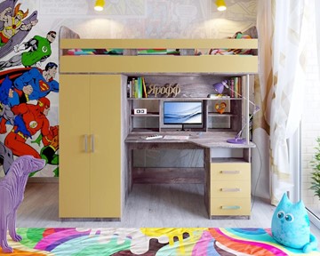 Детская кровать-шкаф Аракс, каркас Бетон, фасад Зира в Симферополе