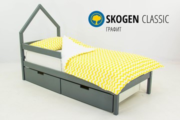 Кровать-домик в детскую мини Skogen графит в Симферополе