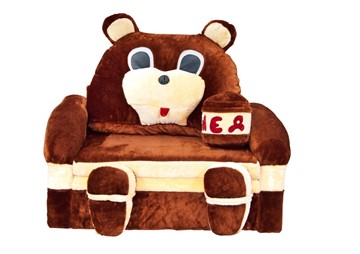 Диван детский Медведь с подушкой, ширина 120 см в Симферополе