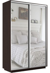 Шкаф 2-дверный Экспресс (2 зеркала) 1200x600x2200, венге в Симферополе