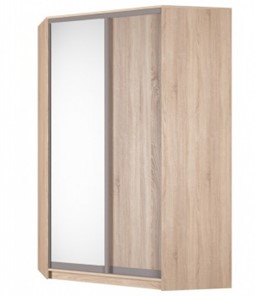 Угловой шкаф Аларти (YA-230х1400(602) (4) Вар. 1; двери D5+D6), с зеркалом в Симферополе