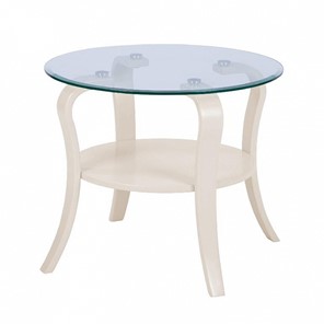 Стеклянный столик Аннет с каркасом цвета Бежевый в Симферополе