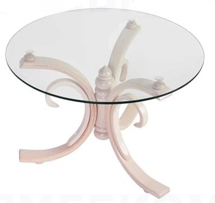 Стеклянный столик СЖ 5 беленый дуб/стекло в Симферополе