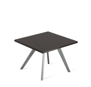 Квадратный столик SHT-S39 / SHT-TT 60/60 ЛДСП (венге луизиана/серый) в Симферополе