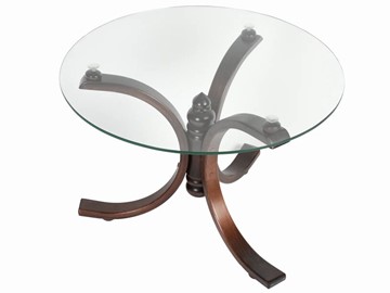 Стеклянный журнальный столик Лорд (темно-коричневый) в Симферополе