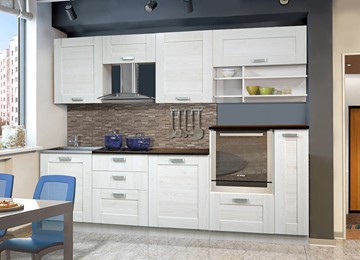 Гарнитур кухонный Квадро 2700, цвет Белая лиственница в Симферополе