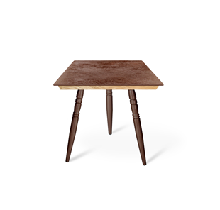 Керамический кухонный стол SHT-TU15 (3 шт.)/ТT8 60/60 (медный металлик/прозрачный лак/коричневая сепия) в Симферополе