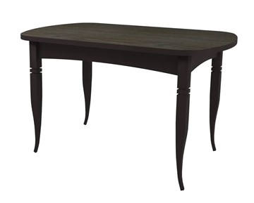 Обеденный овальный стол Ялта с резными опорами Венге/Ясень Анкор темный в Симферополе