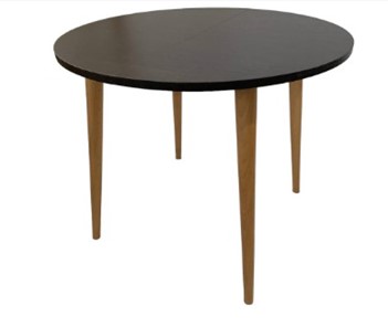 Кухонный раздвижной круглый стол Creo-line Венге 90*90 см ЛДСП в Симферополе