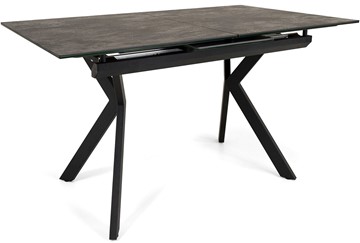Кухонный стол раскладной Кубика Бордо 1CX 140х85 (Oxide Nero/Графит) в Симферополе