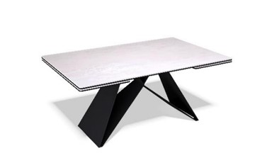 Керамический кухонный стол KB1400, черный/керамика белая в Симферополе