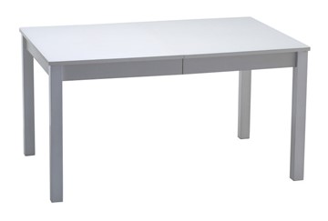 Стеклянный обеденный стол Нагано-2 стекло белое opti (хром-лак) в Симферополе