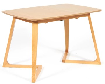 Кухонный раздвижной стол VAKU (Ваку) бук/мдф 80x120+40x75, Натуральный бук арт.13987 в Симферополе