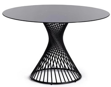 Стол со стеклянной столешницей BERTOIA (mod. GT21) металл/стекло, Black (черный) арт.20595 в Симферополе