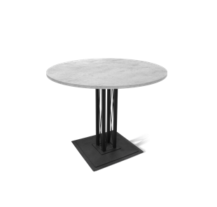 Обеденный стол SHT-TU6-BS1 / SHT-TT 90 ЛДСП (бетон чикаго светло-серый/черный) в Симферополе