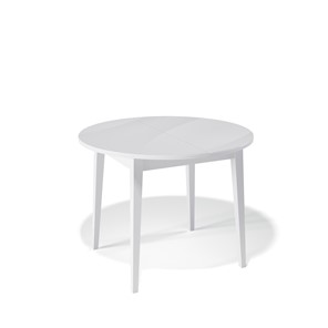 Кухонный стол раздвижной Kenner 1000M (Белый/Стекло белое глянец) в Симферополе