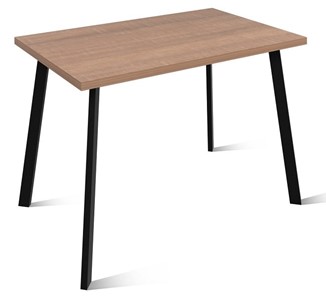 Обеденный стол Агат.2, Пластик Дуб натуральный/Черный матовый в Симферополе
