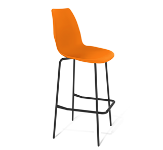Барный стул SHT-ST29/S29 (оранжевый ral2003/черный муар) в Симферополе