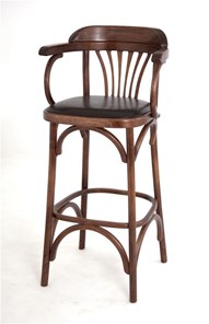 Барный стул 750 мягкий (средний тон, экокожа коричневая) в Симферополе