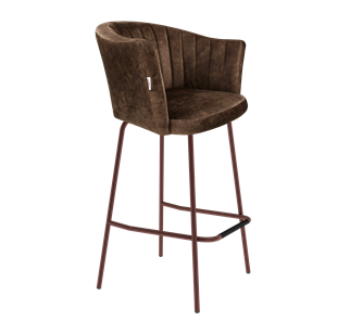 Барный стул SHT-ST42-1 / SHT-S29P (кофейный трюфель/медный металлик) в Симферополе