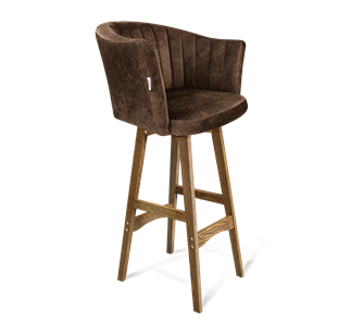 Барный стул SHT-ST42-1 / SHT-S65 (кофейный трюфель/дуб брашированный коричневый) в Симферополе