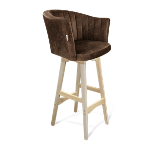 Барный стул SHT-ST42-1 / SHT-S65 (кофейный трюфель/прозрачный лак) в Симферополе