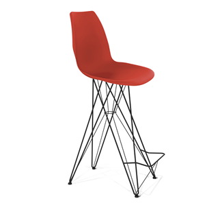 Барный стул SHT-ST29/S66 (красный ral 3020/черный муар) в Симферополе