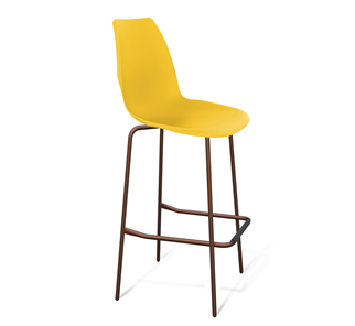 Барный стул SHT-ST29/S29 (желтый ral 1021/медный металлик) в Симферополе