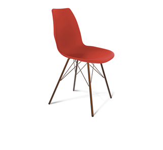 Обеденный стул SHT-ST29/S37 (красный ral 3020/медный металлик) в Симферополе