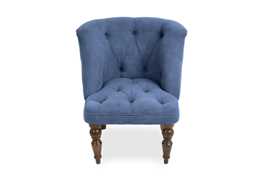 Кресло на ножках Бриджит синий ножки коричневые в Симферополе