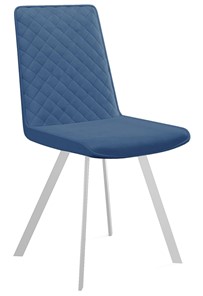 Кухонный стул 202, микровелюр B8 blue, ножки белые в Симферополе