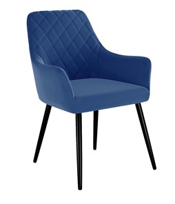 Обеденный стул 241, микровелюр Z20 синий, ножки черные в Симферополе