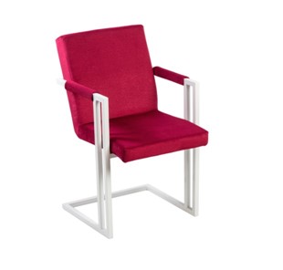 Кухонный стул Бруно, Белый/Аврора 11(бордовый) в Симферополе