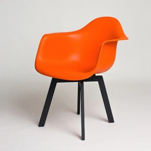 Обеденный стул derstuhl DSL 330 Grand Black (Оранжевый) в Симферополе
