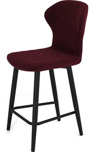 Обеденный стул Марио полубарный (Бордо Т175/ноги черные) в Симферополе