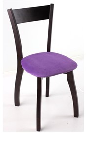 Кухонный стул Лугано каркас массив венге, велюр -  инфинити фиолетовый в Симферополе