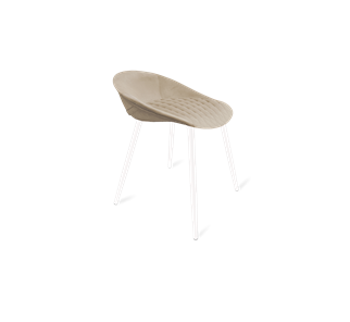 Обеденный стул SHT-ST19-SF1 / SHT-S95-1 (ванильный крем/белый муар) в Симферополе