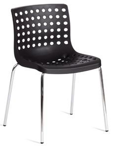 Обеденный стул SKALBERG (mod. C-084-A) 46х56х79 Black (черный) / Chrome (хром) арт.19258 в Симферополе