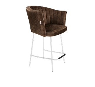 Полубарный стул SHT-ST42-1 / SHT-S29P-1 (кофейный трюфель/белый муар) в Симферополе