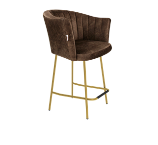 Полубарный стул SHT-ST42-1 / SHT-S29P-1 (кофейный трюфель/золото) в Симферополе