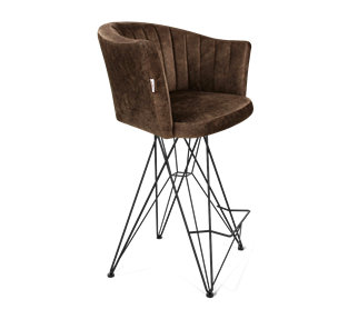 Полубарный стул SHT-ST42-1 / SHT-S66-1 (кофейный трюфель/черный муар) в Симферополе