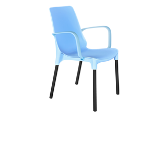 Обеденный стул SHT-ST76/S424 (голубой/черный муар) в Симферополе