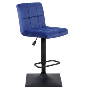 Барный стул Курт с мягкой спинкой WX-2320 велюр синий в Симферополе