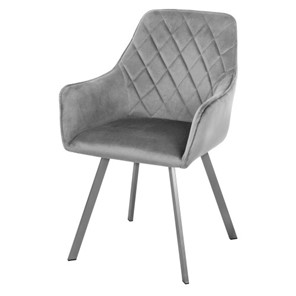 Кухонный мягкий стул-кресло Мадрид СРП-056 бриллиант Дрим серый в Симферополе