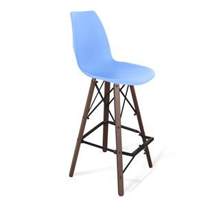 Барный стул SHT-ST29/S80 (голубой pan 278/темный орех/черный) в Симферополе