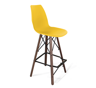Барный стул SHT-ST29/S80 (желтый ral 1021/темный орех/черный) в Симферополе