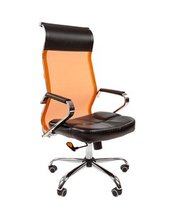 Кресло компьютерное CHAIRMAN 700 сетка, цвет оранжевый в Симферополе