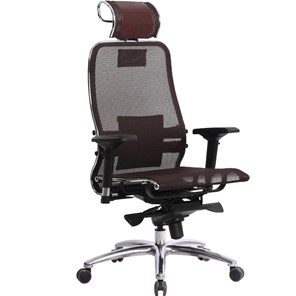 Кресло офисное Samurai S-3.04, темно-бордовый в Симферополе